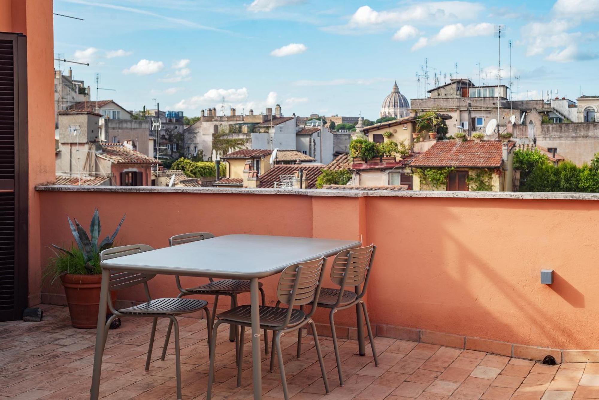 Apartment With Terrace In Via Del Pellegrino - Fromhometoローマ エクステリア 写真