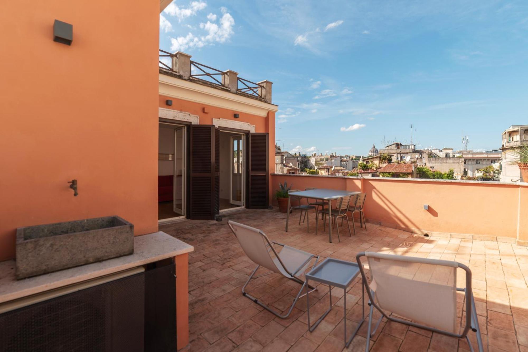 Apartment With Terrace In Via Del Pellegrino - Fromhometoローマ エクステリア 写真